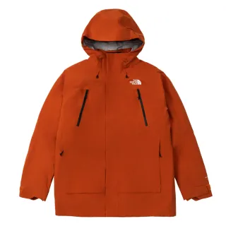 【The North Face 官方旗艦】北面男款橘色FUTURELIGHT防水透氣連帽三合一外套｜89ZM1I0