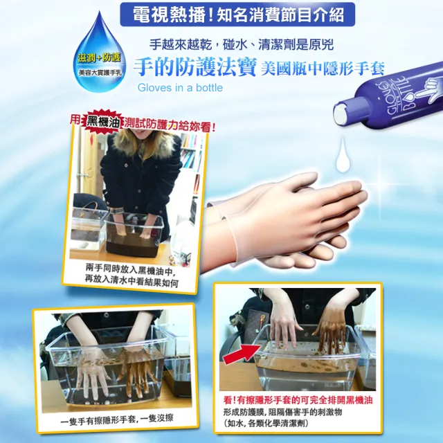 【Gloves In A Bottle】美國瓶中隱形手套重量版團購237mlx50入(深度保濕、修護粗糙乾裂)