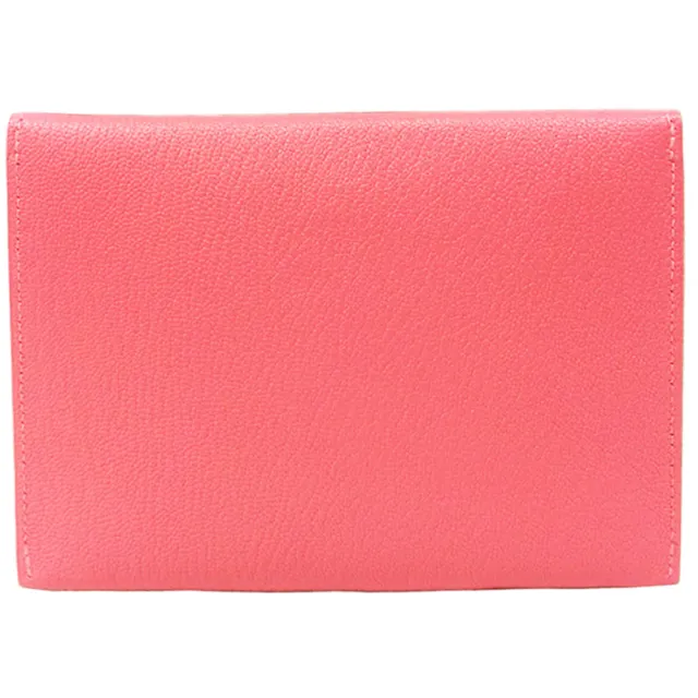 【Hermes 愛馬仕】H032796CA 小羊皮信封式名片夾零錢包(粉色)
