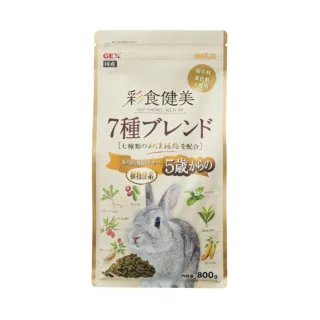 【GEX】彩食健美兔飼料 5歲以上老兔配方800g(提摩西牧草/老兔配方/主食)