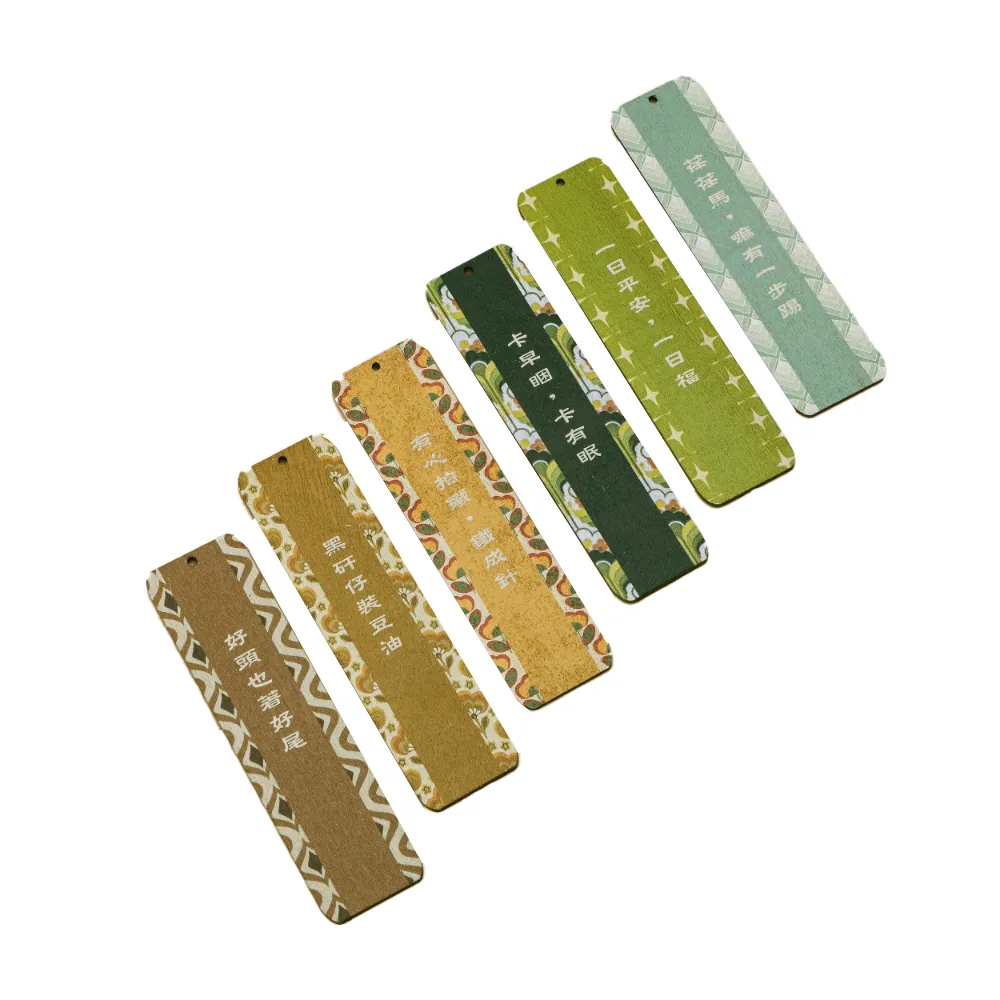 CLEAN 克林】台語壁花書籤(老事百貨行復古文具懷舊風文創創意書籤木片