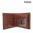 【FOSSIL 官方旗艦館】Ryan 真皮RFID大零錢袋皮夾(多款可選)