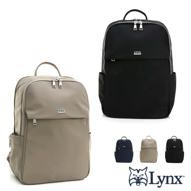 【LYNX】雙11 美國山貓多隔層機能收納中型商務休閒兩用後背包-共3色