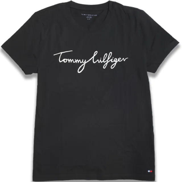 【Tommy Hilfiger】經典草寫 標誌性 多色選擇 圓領 T 卹(平輸品)