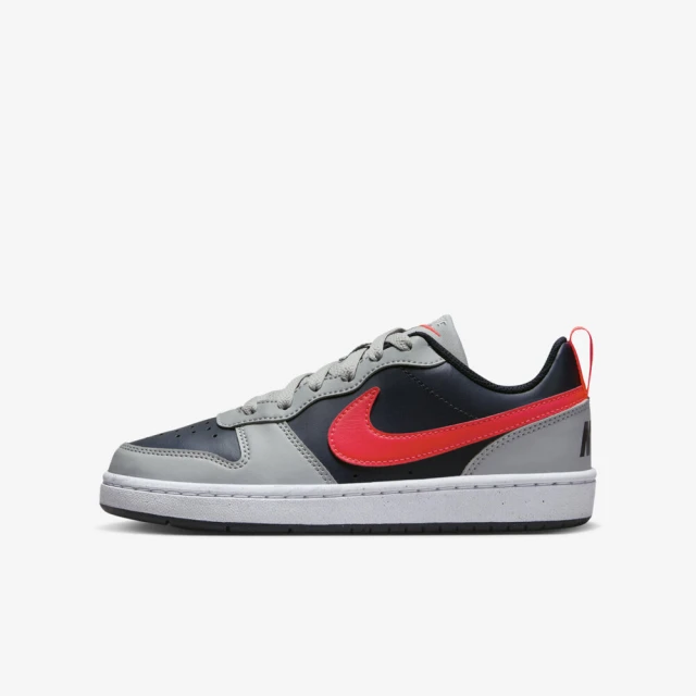 NIKE 耐吉 Court Borough Low Recraft GS 大童 休閒鞋 經典 灰 紅(DV5456-003)