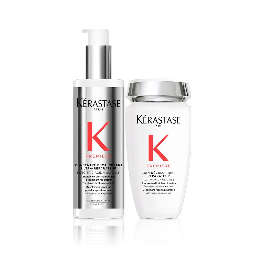 【KERASTASE 巴黎卡詩】白鑽升肽重建髮浴250ml+超前導精華250ml