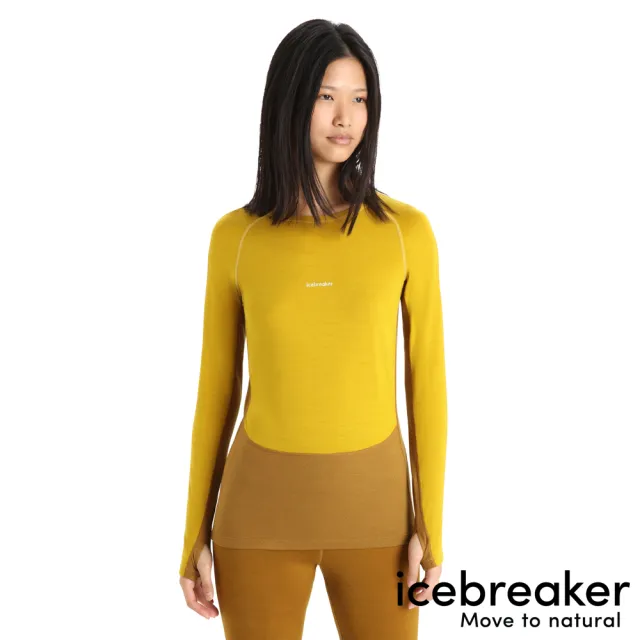 【Icebreaker】女 ZoneKnit☆ 網眼透氣保暖圓領長袖上衣-BF200(IB0A56HD/底層衣/美麗諾羊毛/排汗/登山)
