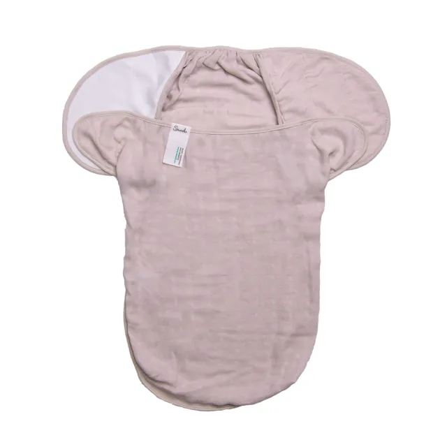 【Swado】全階段靜音包巾-竹纖維棉紗布款-杏仁米(防驚嚇反射/有效安撫/防踢被/肚圍/階段性調整)