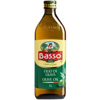 【BASSO 巴碩】義大利 耐高溫特純橄欖油1L x 1入(適合煎煮炒炸且不帶有橄欖特殊香味)