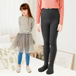 【GIAT 吉亞特】買2送1件組-兒童刷毛褲襪 九分褲襪(台灣製MIT 出國滑雪 保暖防寒-加贈同款黑色1件)