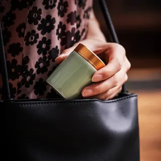 【TEA Dream】日式大室瓷感迷你隨身旅行便攜密封儲物茶葉罐(旅行茶葉罐 陶瓷茶葉罐)