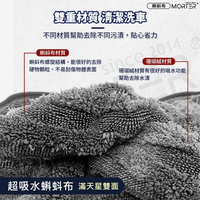 【MorTer】蝌蚪布 洗車毛巾 60x90cm-單面(擦車布/吸水布/蝌蚪吸水布/蝌蚪毛巾/加厚毛巾/擦車巾)