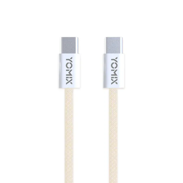 3入組【YOMIX 優迷】1.5M USB-C to USB-C 60W編織快充充電傳輸線(筆電/Android/Switch/支援iphone16快充)