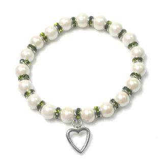 【HEMAKING】綠橄欖寶石色黑膽石磁性能量手練(8mm)