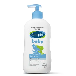 【Cetaphil 舒特膚】官方直營 baby溫和潤膚乳 400ml(嬰兒乳液/臉部身體適用)