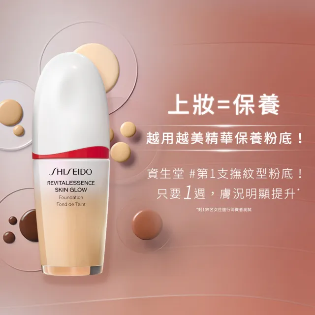 【SHISEIDO 資生堂國際櫃】超聚光活膚精華粉底30mL(粉底/底妝/粉底液/保濕/週年慶)