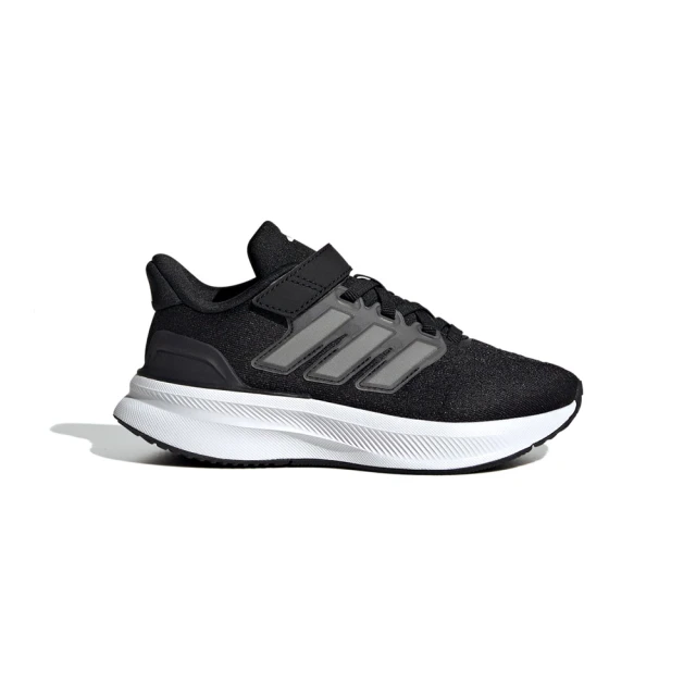 adidas 愛迪達 UltraRun 5 EL C 中童 童鞋 黑色 運動 魔鬼氈 緩震 舒適 休閒 慢跑鞋 IF4151