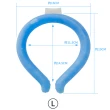 【格藍傢飾】日本PCM冰涼降溫頸圈3入組-M/L可選(涼感環 消暑神器 孩童成人適用)