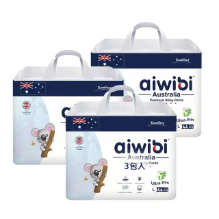 【Aiwibi 愛薇彼】零觸感瞬吸 褲型紙尿褲x3包 M-XXXL(褲型/紙尿褲/尿布)