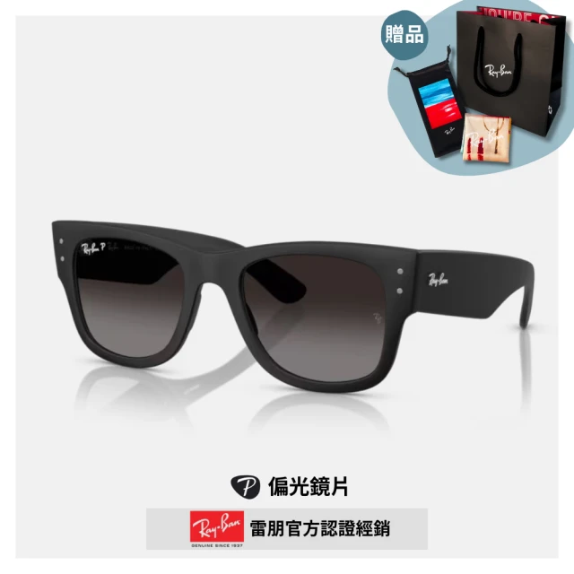 RayBan 雷朋 粗版方形膠框偏光太陽眼鏡(RB4840S-601ST3 52mm)