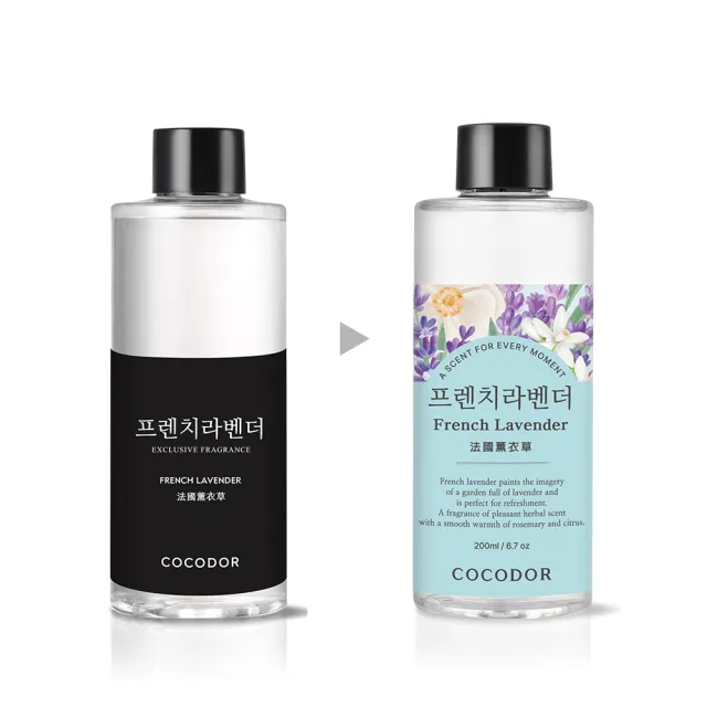 【cocodor】經典擴香瓶200ml+擴香補充瓶200ml(2+2超值組/原廠直營)