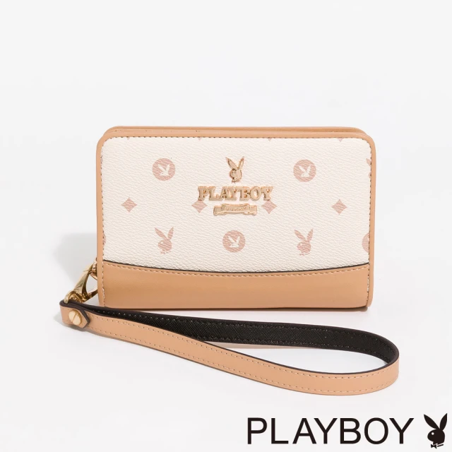 PLAYBOY 中夾附手挽帶 Daylight系列(米色)