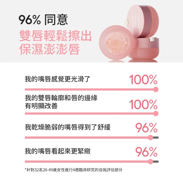 【LANEIGE 蘭芝】粉澎潤5D潤唇精萃 12g(官方直營)