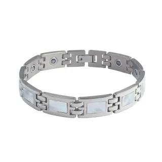 【金石工坊】能量鈦鍺雲母貝手鍊