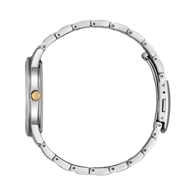 【CITIZEN 星辰 官方授權】光動能簡約大三針對錶-40+27.5mm 情人節 禮物(BM6977-70E/EW2317-76E)