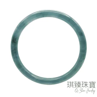 玉我翡翠】烏雞麻花雕刻鐲叮噹鐲(56)mm 緬甸A貨翡翠M5709 玉我翡翠