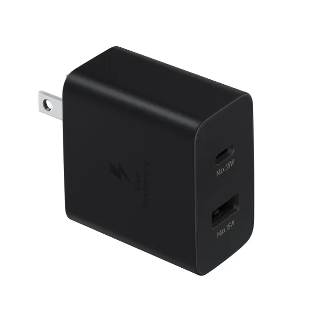【Samsung 三星】原廠 35W PD 雙孔快充旅充頭 USB-C & USB-A(EP-TA220)