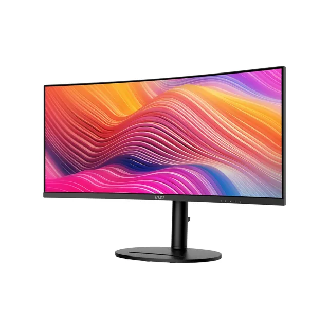 【MSI 微星】Modern MD342CQP 34型 VA UWQHD 120Hz 2K 美型曲面螢幕(Type-C/內建喇叭/TUV護眼)