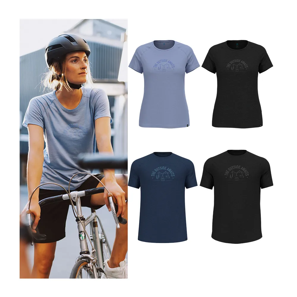 【ODLO】男 女 PW130 美麗諾羊毛衣 短袖T-SHIRT 多色(美麗諾羊毛 抗臭 透氣 乾爽 吸濕排汗 腳踏車衣)