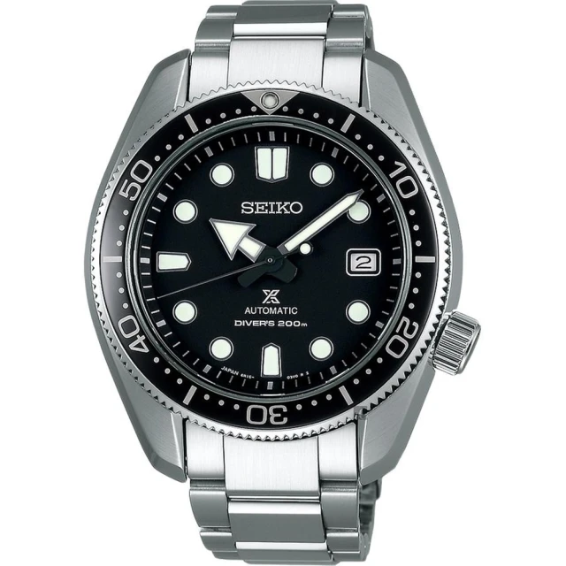 SEIKO 精工 官方授權 ROSPEX SCUBA 200米男機械錶-黑 錶徑44mm SK008(SPB077J1)