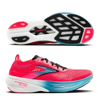 【BROOKS】HYPERION ELITE 4 男款 碳板 路跑鞋 一般楦(1000461D645 紅 藍 馬拉松 競速 碳纖維板)