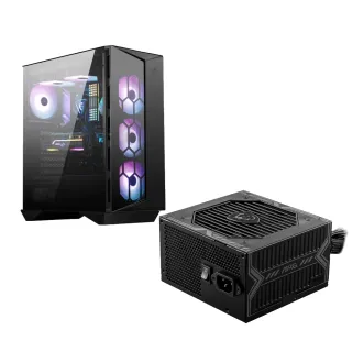 【MSI 微星】550W+機殼★MAG A550BN 80 PLUS電源供應器+MPG GUNGNIR 110R機殼(機殼+電源)