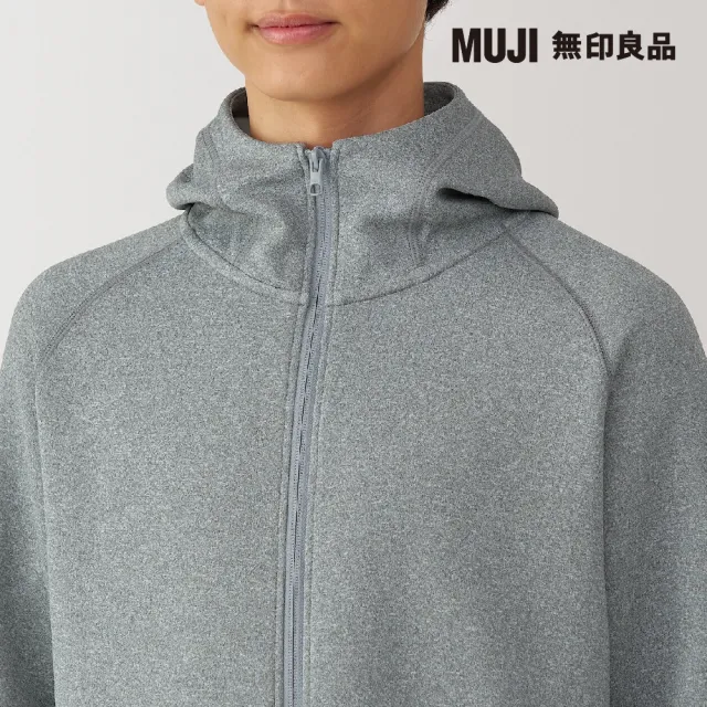 【MUJI 無印良品】男抗UV速乾裏毛拉鍊連帽外套(共3色)