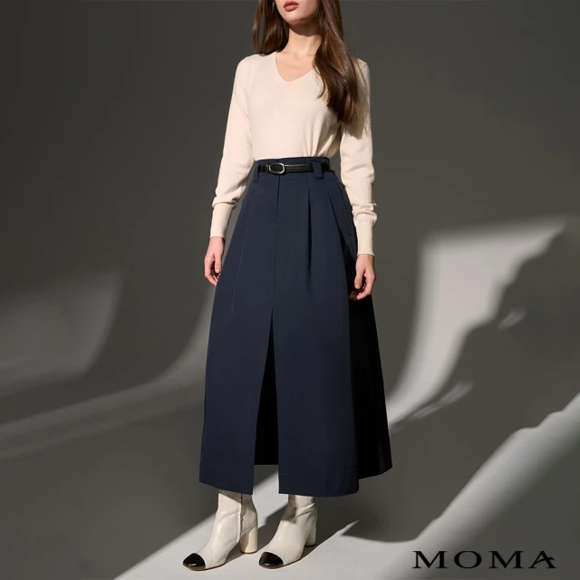 MOMA 帥氣風格長裙(深藍色)