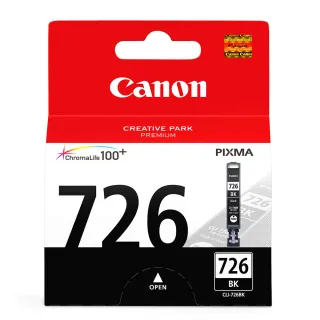 【Canon】官方直營 CLI-726BK 原廠淡黑色墨水匣(iP4870/MG5270/MG5370/MG6170/MG6270/MX886/MX897)