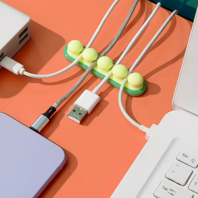 【線材整理】桌面固定理線器(集線器 線材收納 整線器 收線器 電線固定器 插座 USB線 充電線 耳機線 辦公室)