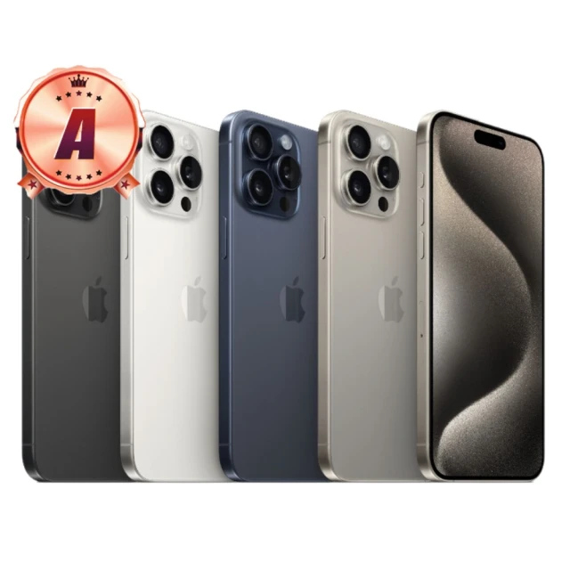 Apple A級福利品 iPhone 15 Pro 6.1吋 512GB(電池96% 外觀近全新 原廠外盒)