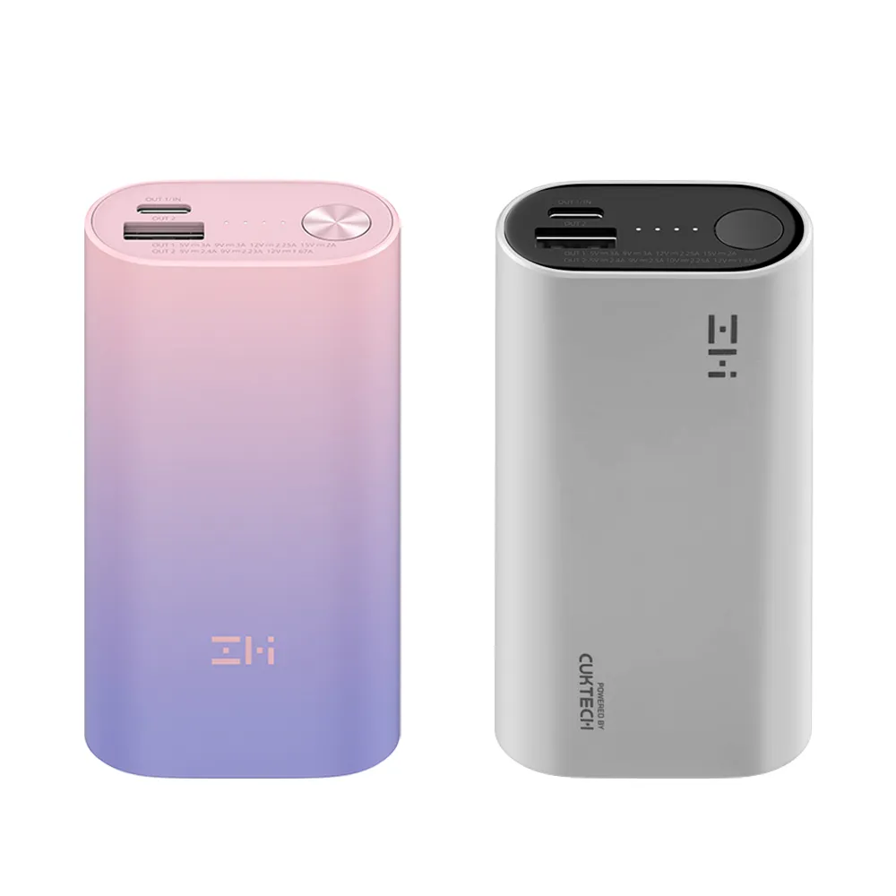 【ZMI】QB818 10000mAh 30W PD QC 雙向快充Mini行動電源(二孔輸出 大容量)