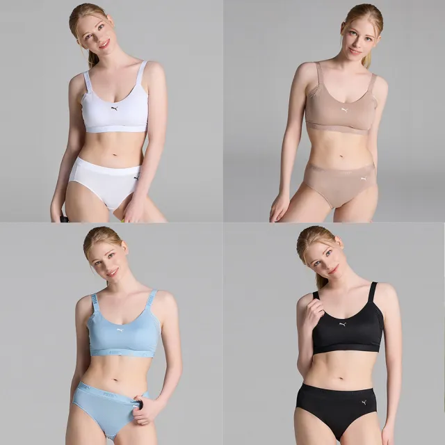 斷碼福利PUMA脇邊收副抹胸內衣4套(U)