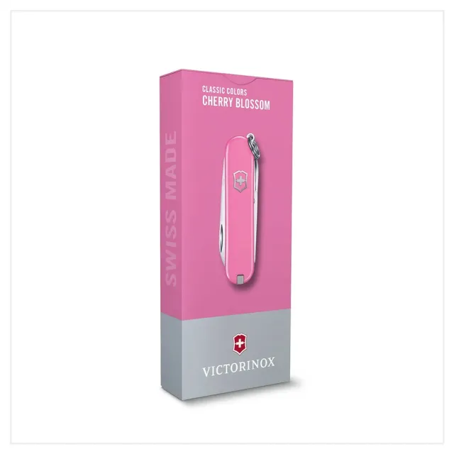 【VICTORINOX 瑞士維氏】Cherry Blossom 經典7用瑞士刀款 58mm/ 粉色(0.6223.51G)