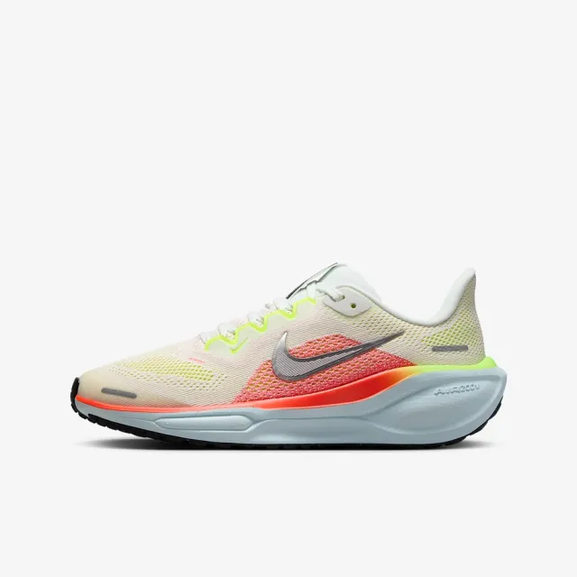 【NIKE 耐吉】運動鞋 跑鞋 慢跑鞋 女鞋 中大童 男鞋 AIR ZOOM PEGASUS 41 GS 白黃紅 小飛馬(FN5041100)