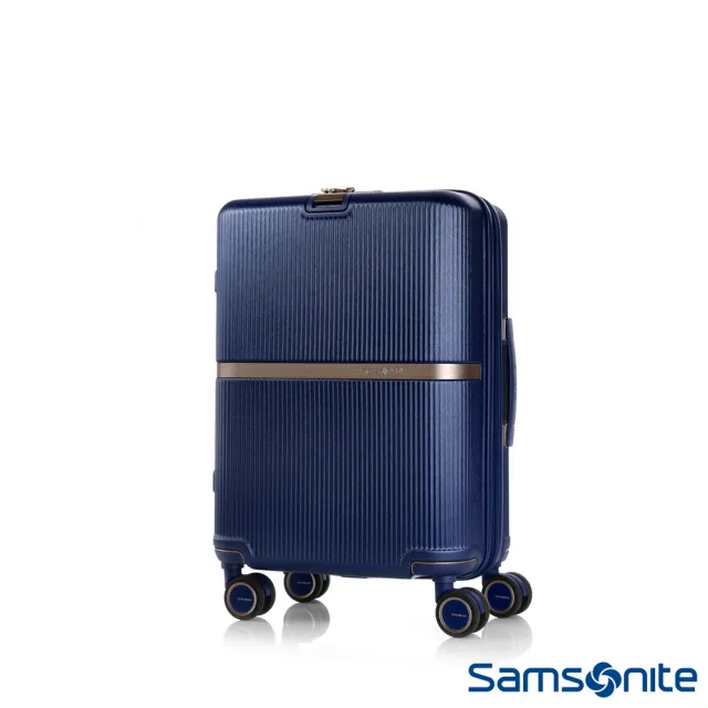 【Samsonite 新秀麗】20吋MINTER防盜拉鍊PC前掛釦TSA避震飛機輪登機箱/行李箱(多色可選)