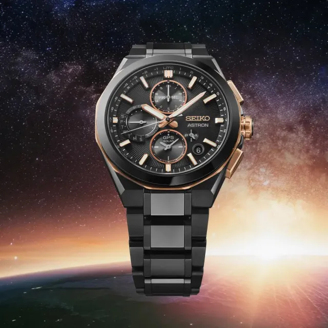 【SEIKO 精工】Astron GPS 100週年 Solar 限量款衛星對時雙時區鈦金屬手錶(8X53-0AD0SD/SSH158J1)