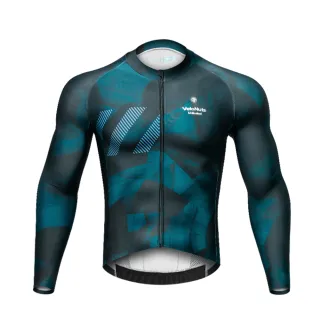 【ROCKBROS洛克兄弟】VNS晴空男長車衣(小骷髏/透氣/修身/輕量/男車衣/自行車/運動/車服)