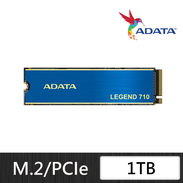 ADATA 威剛 LEGEND 710 PCIe Gen3x4 M.2 2280 1TB 固態硬碟(讀2400MB/寫1800MB*附散熱片)