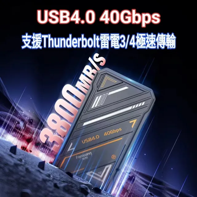 【FANXIANG 梵想】PS3000 1TB外接式固態硬碟 USB4 Type-C(支援雷電3/4讀速3700MB/s保固5年)